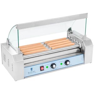 Royal Catering Hot Dog Grill - 5 rollers - stainless steel RCHG-5E