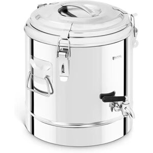 Royal Catering Stainless Steel Thermos Container - 12 L - with drain tap RCTP-12ET