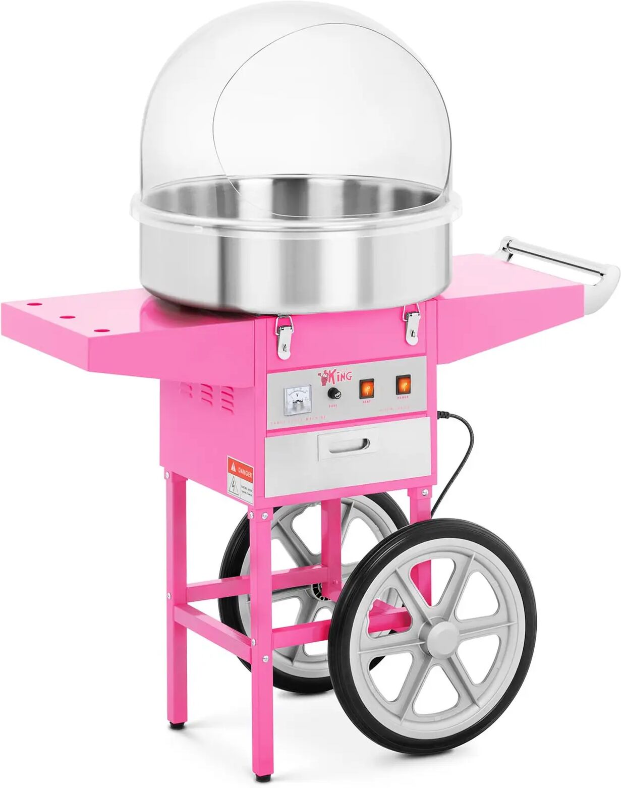 Royal Catering Cotton candy machine set - 52 cm - 1,200 W RCZC-1200E