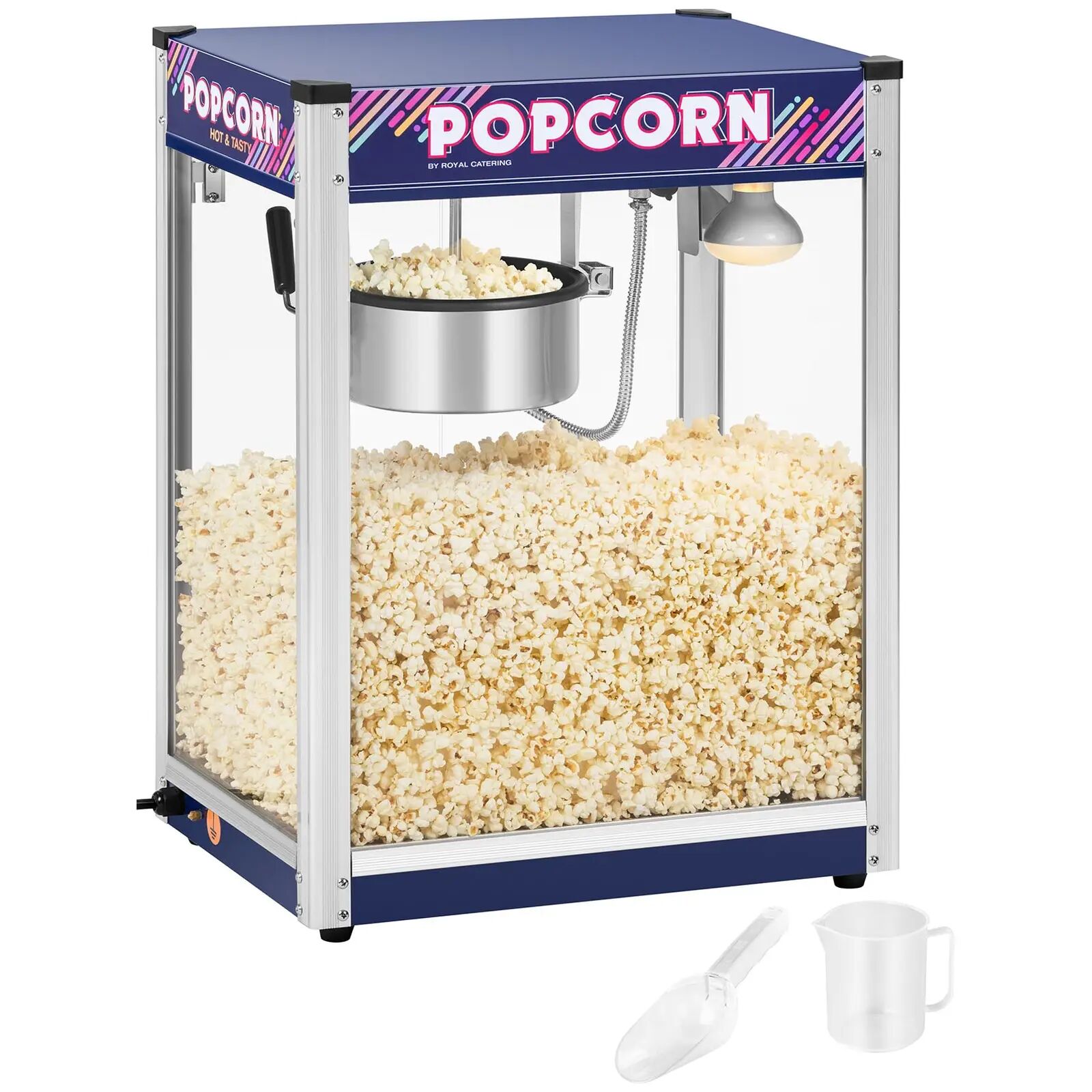 Royal Catering Popcorn Maker Blue - 8 oz RCPR-1350