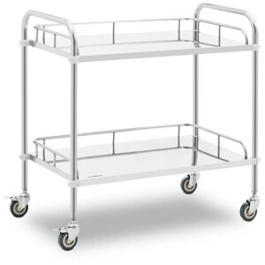Steinberg Systems Laboratory Trolley - stainless steel - 2 shelves each 75 x 44 x 2.5 cm - 20 kg SBS-LF-128