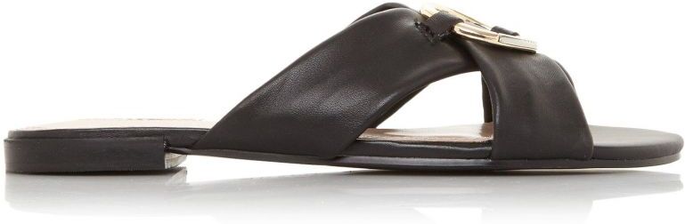 Dune London Ladies LAYSY Ring Hardware Sandals - Black - Size: 3