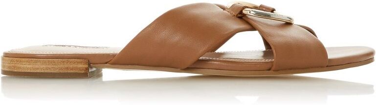 Dune London Ladies LAYSY Ring Hardware Sandals - Tan - Size: 3