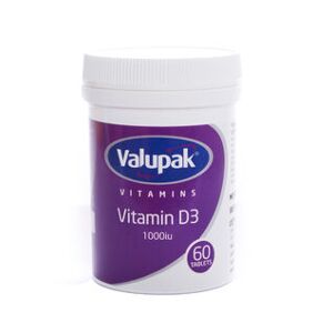 Valupack Vitamin D3 - 60 Tablets