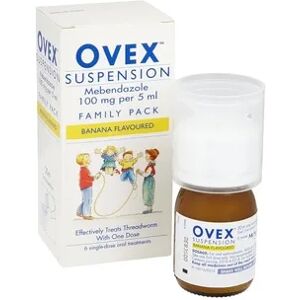 Ovex Threadworm Treatment - Suspension (6 Doses) - Banana Flavoured