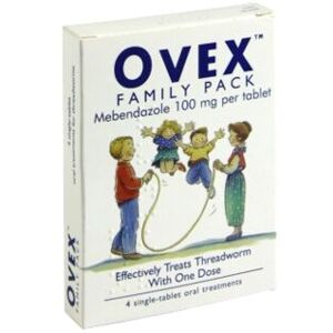 Ovex Family Pack Threadworm Treatment - 4 Tablets