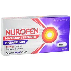 Nurofen Maximum Strength Migraine Caplets - 12 Cablets