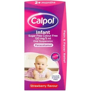 Calpol Infant Sugar Free Strawberry Suspension - 200ml