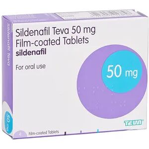 Teva Sildenafil 50mg - 64 Tablets - Medication Teva Sildenafil 50mg - 64 Tablets - Medication