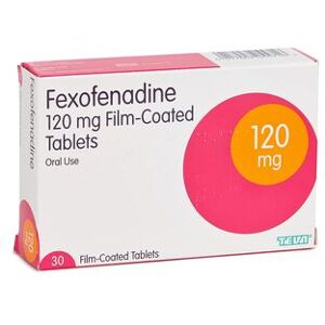 Fexofenadine 120mg Allergy Tablets - 1 Month Supply Fexofenadine 120mg Allergy Tablets - 1 Month Supply