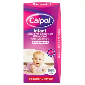 Calpol Infant Sugar Free Strawberry Suspension - 200ml