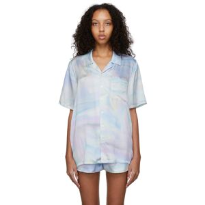 Silk Laundry Multicolor Silk Camp Shirt  - Rainbow - Size: Extra Small