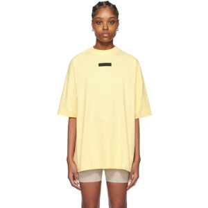 Fear of God ESSENTIALS Yellow Crewneck T-Shirt  - Garden Yellow - Size: Extra Small - female