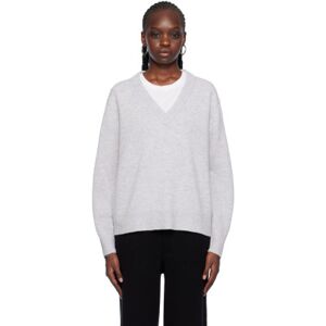 Guest in Residence Gray 'The V' Sweater  - Stone - Size: Small - female