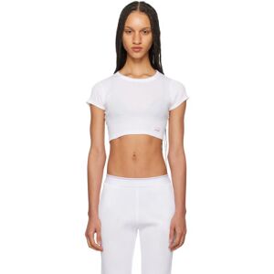 Alexander Wang White Cropped T-Shirt  - 100 White - Size: Extra Small - female