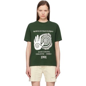 Museum of Peace & Quiet Green 'Mano Curativa' T-Shirt  - Forest - Size: Extra Large - female