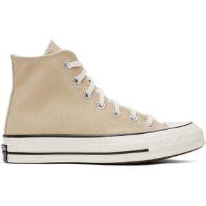 Converse Beige Chuck 70 Vintage Sneakers  - OAT MILK/EGRET/BLACK - Size: US 6 - male