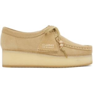 Clarks Originals Beige Wallacraft Bee Derbys  - Maple Suede - Size: US 6 - female