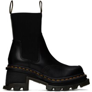 Dr. Martens Black Corran Leather Heeled Chelsea Boots  - Black Atlas - Size: US 11 - female