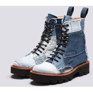 Grenson Grenson The Kelly Boot Womens Boots in Reclaimed Denim  - Blue - Size: 3