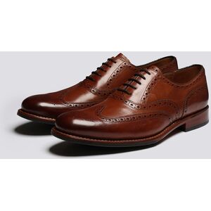 Grenson Grenson Dylan Mens Brogues in Tan Handpainted Leather  - Tan - Size: 7