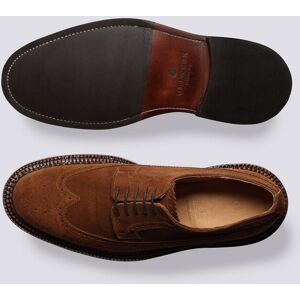 Grenson Grenson Aldwych Shoes for Men in Brown Suede with Triple Welt  - Mid Brown - Size: 8