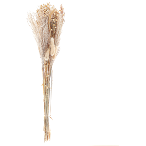 Beliani Dried Flower Bouqet Natural Dried Flowers 52 cm Wrapped in Brown Paper Natural Table Decoration Material:Dried Flowers Size:3x52x13