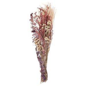 Beliani Dried Flower Bouquet Pink Natural Dried Flowers 55 cm Wrapped in Brown Paper Natural Table Decoration Material:Dried Flowers Size:2x55x13