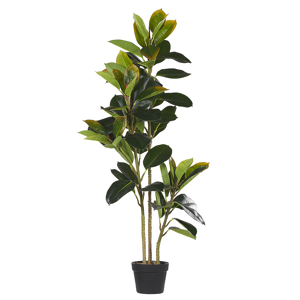 Beliani Artificial Potted Oak Tree Green and Black Synthetic 134 cm Material Decorative Indoor Accessory Material:Synthetic Material Size:18x134x18