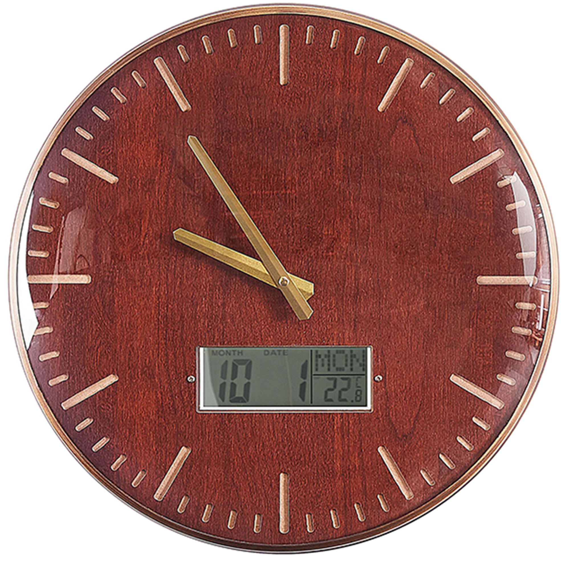 Beliani Wall Clock Multicolour Distressed Iron Frame Fan Design Roman Numerals Round 60 cm