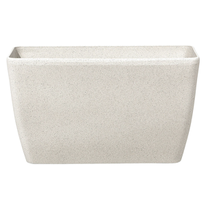 Beliani Plant Pot Beige Stone Flower Planter 74 x 32 x 45 cm Modern Minimalistic Outdoor Indoor Decor Accessories Material:Stone Powder Size:32x45x74