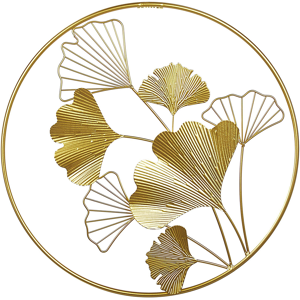 Beliani Wall Decor Metal Golden 45 cm Leaves in Frame Wall Art Modern Accessory Material:Metal Size:3x45x45