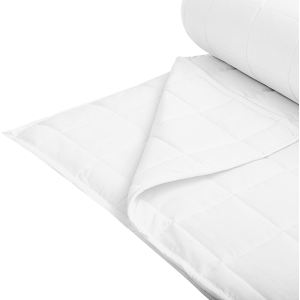 Beliani Duvet White Polyester Blend King Size 220 x 240 cm All-season Buttoned Quilted Material:Polyester Size:240x5x220