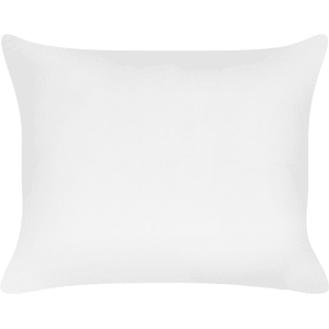 Beliani Bed Pillow White Lyocell Japara Cotton Rectangular 50 x 60 cm Polyester Filling High Profile Sleeping Cushion Bedroom Material:Lyocell Size:50x9x60