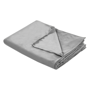 Beliani Weighted Blanket Cover Grey Polyester Fabric 100 x 150 cm Solid Pattern Modern Design Bedroom Textile Material:Polyester Size:xx