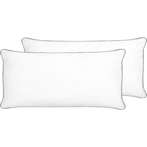 Beliani Set of 2 Bed Pillows White Japara Cotton Rectangular 40 x 80 cm Bedroom Cushions Sleeping  Material:Japara Cotton Size:40x5x80