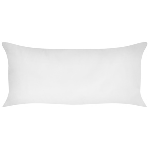 Beliani Bed Pillow White Lyocell Japara Cotton Rectangular 40 x 80 cm Polyester Filling Low Profile Sleeping Cushion Bedroom Material:Lyocell Size:40x10x80