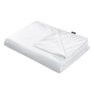 Beliani Weighted Blanket Cover White Polyester Fabric 100 x 150 cm Solid Pattern Modern Design Bedroom Textile Material:Polyester Size:xx