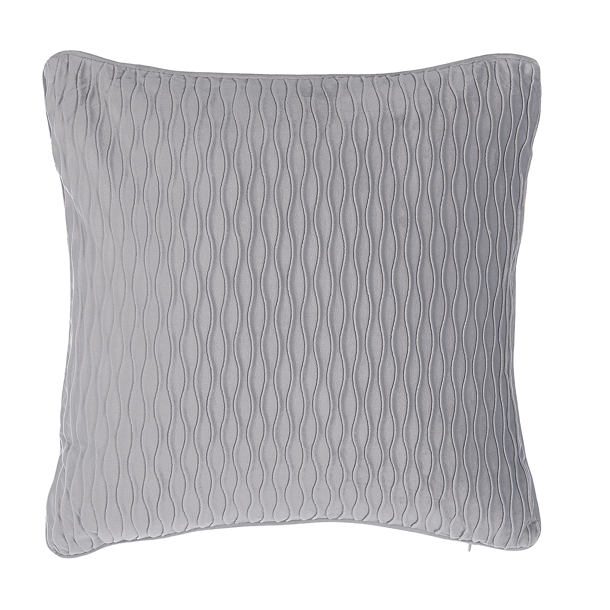 Beliani Decorative Cushion Grey Pattern Rectangular 45 x 45 cm Modern Traditional Decor Accessories
