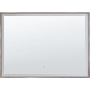 Beliani Illuminated LED Bathroom Mirror Rectangular 60 x 80 cm Glamour Material:Synthetic Material Size:4x60x80