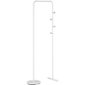 Beliani Clothes Rail White Metal 175 x 50 cm Freestanding Rack Material:Steel Size:50x175x50