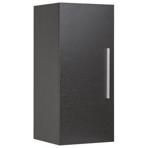 Beliani Bathroom Cabinet Black 88 x 40 x 35 cm Modern Material:MDF Size:35x88x40