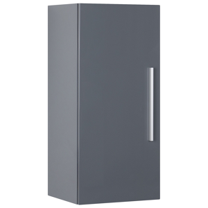 Beliani Bathroom Cabinet Grey 88 x 40 x 35 cm Modern Material:MDF Size:35x88x40