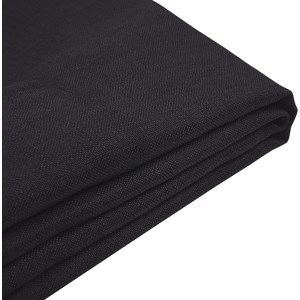 Beliani Bed Frame Cover Black Fabric for Bed 180 x 200 cm Removable Washable Material:Polyester Size:214x75x190