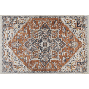 Beliani Area Rug Beige 200 x 300 cm Oriental Distressed Living Room Bedroom Material:Polypropylene Size:xx200