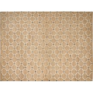 Beliani Area Rug Beige Jute 300 x 400 cm Braided Handmade Geometric Pattern Natural Boho Style Textile Material:Jute Size:xx300