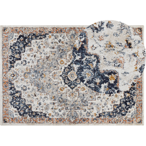 Beliani Area Rug Beige and Blue Polypropylene Polyester 160 x 230 cm Oriental Vintage Pattern Living Room Accessories Material:Polypropylene Size:xx160