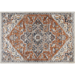 Beliani Area Rug Beige 160 x 230 cm Oriental Distressed Living Room Bedroom Material:Polypropylene Size:xx160