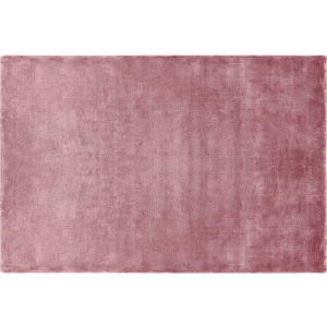 Beliani Area Rug Pink Viscose 160 x 230 cm Tufted Low Pile Modern Material:Viscose Size:xx160