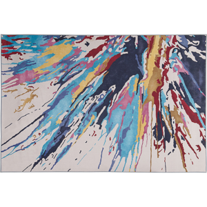 Beliani Rug Multicoloured 160 x 230 cm Abstract Paint Effect Printed Low Pile Modern Material:Polyester Size:xx160